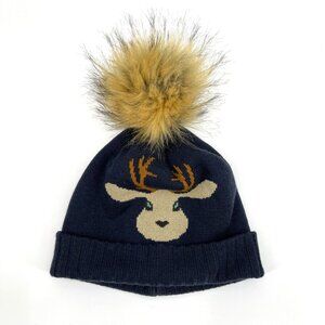 Stio Unisex One Size Jackalope Knit Furry Pom Beanie Winter Hat Outdoors Hiking
